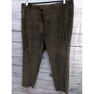 LINEA NATURALE Dress Pants Men's 44  Brown Corduroy Straight Leg